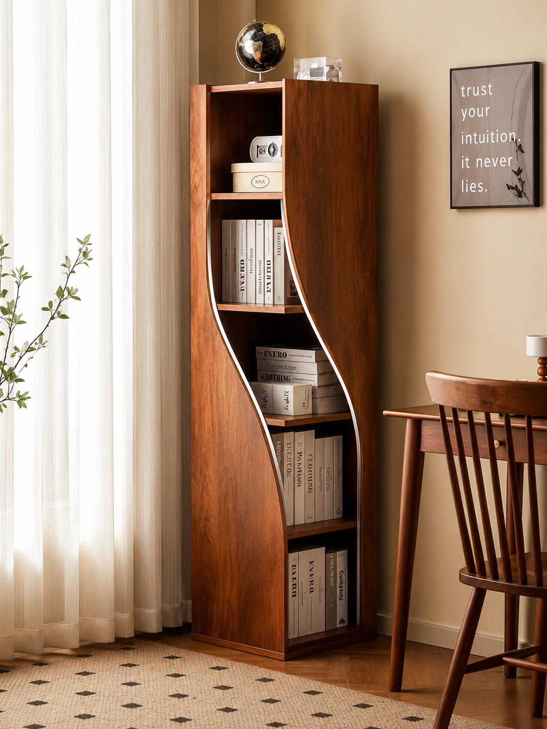 Wave Book Shelf And Decoration