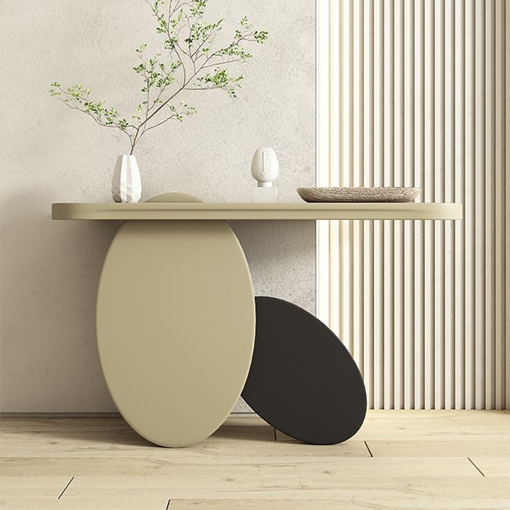 Noir Leaf Console Table