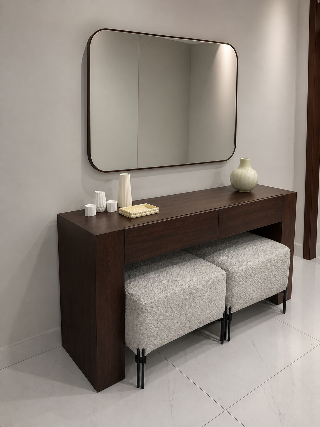 NoirWood Console Table Set