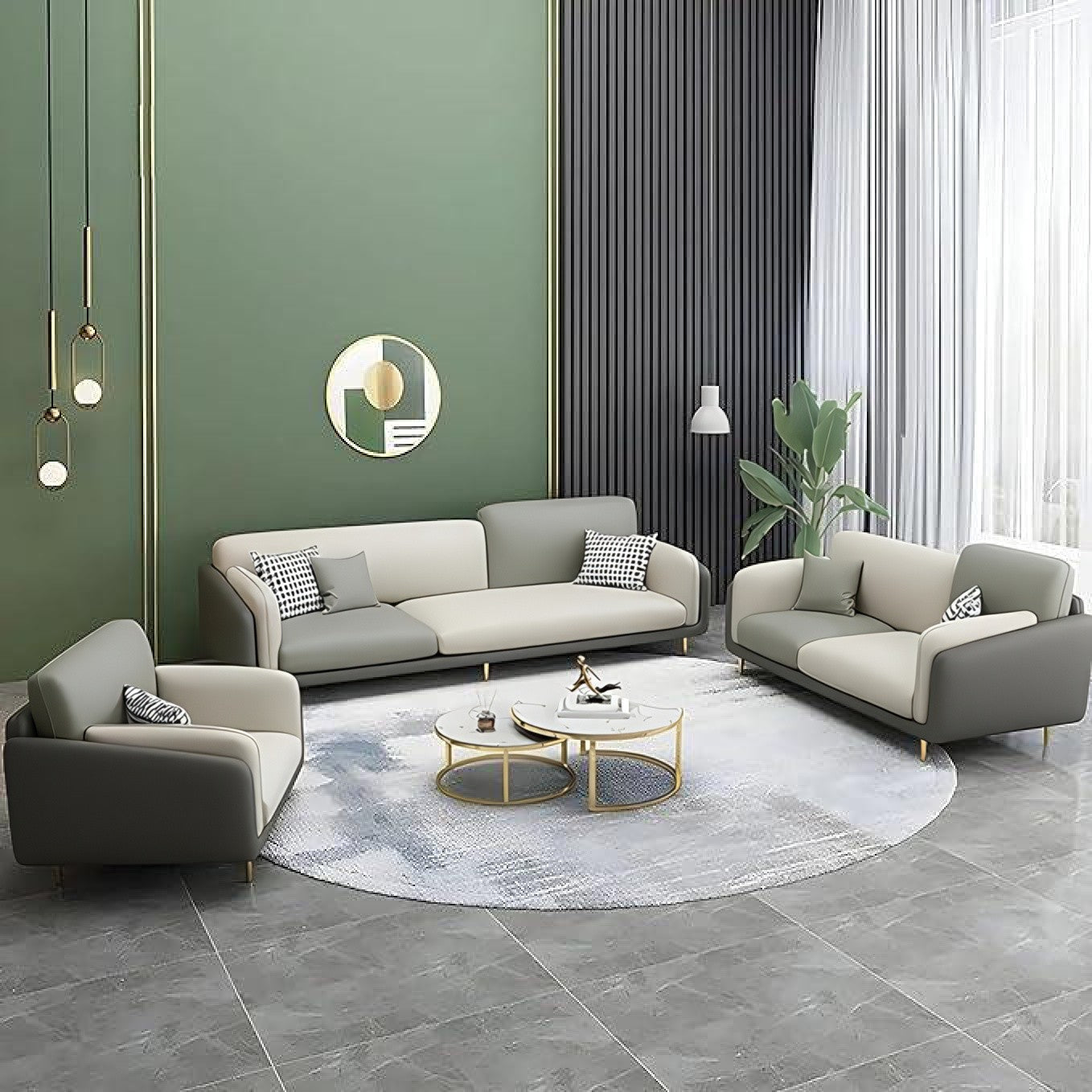 Volare Modern 3 2 1 Seater Sofa set