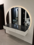 Noir Halo Floating Console Table