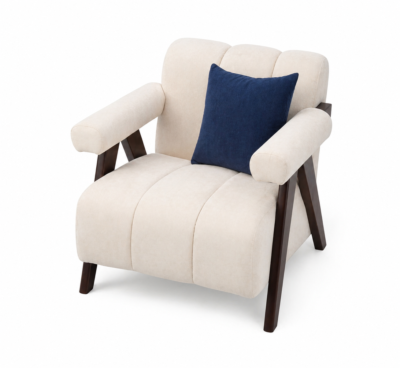 Cushyra Wooden Arm Sofa Chairs