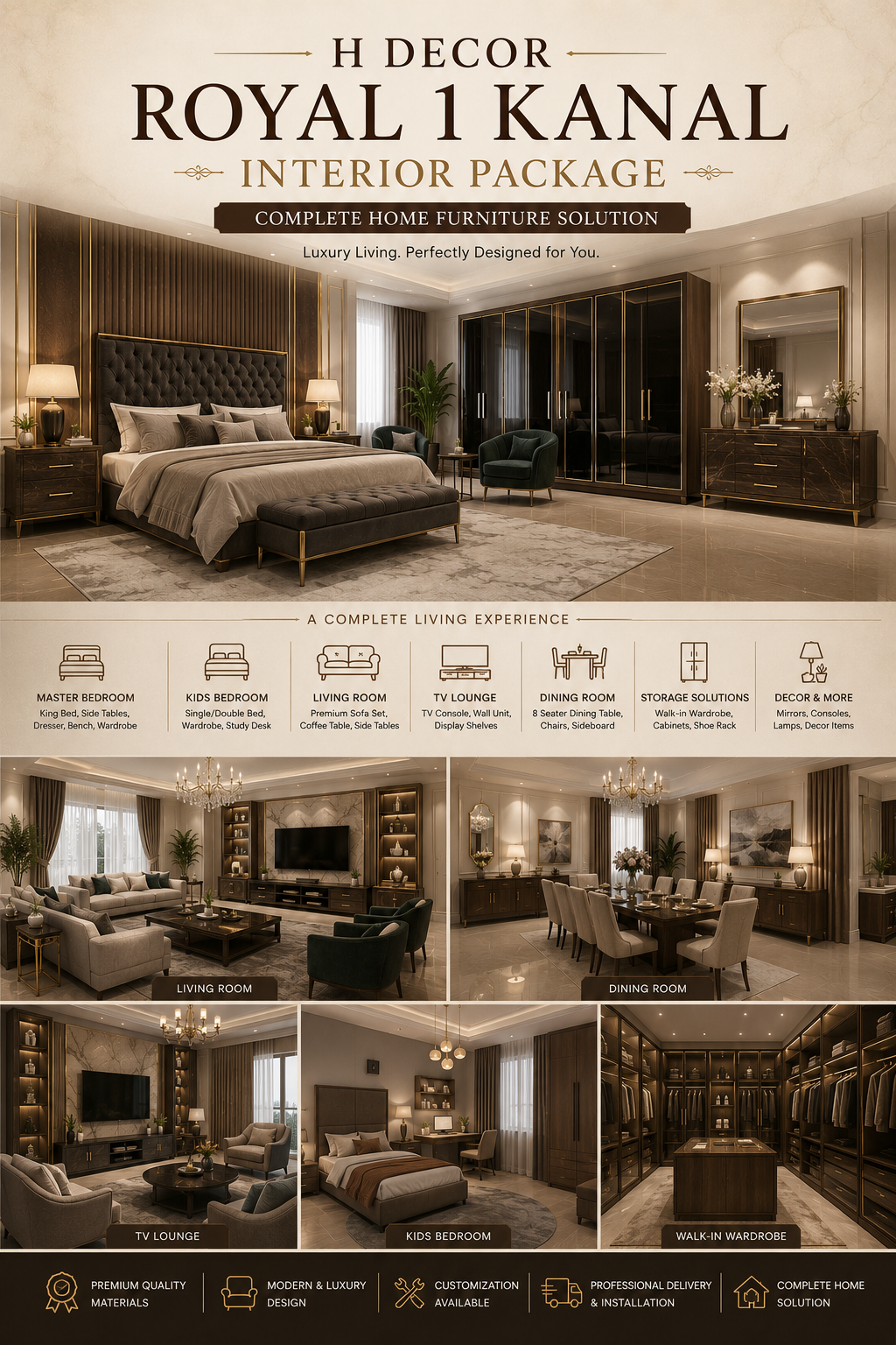 Royal 1 Kanal Furniture Deal Set