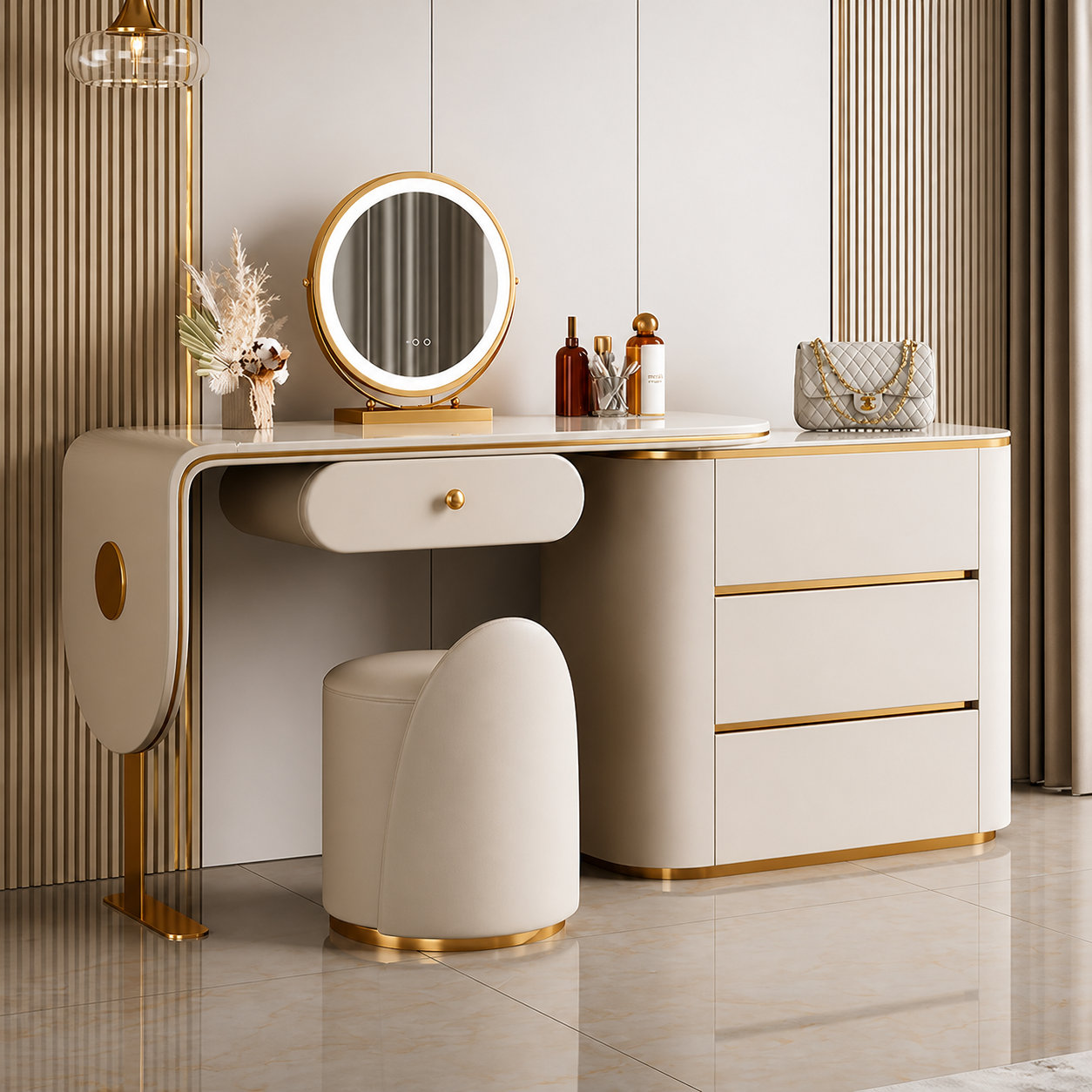 Pearl Shine Dressing Table