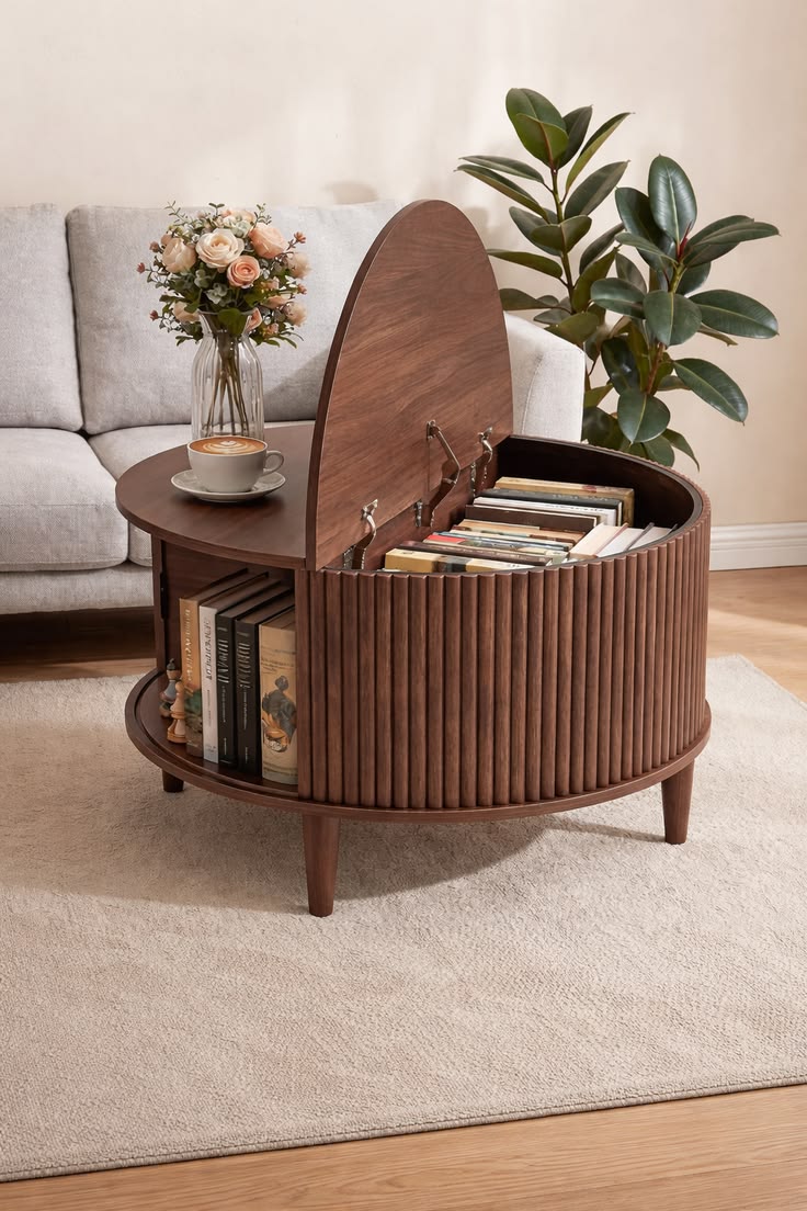 Two in One Coffee Table and Book Shelf