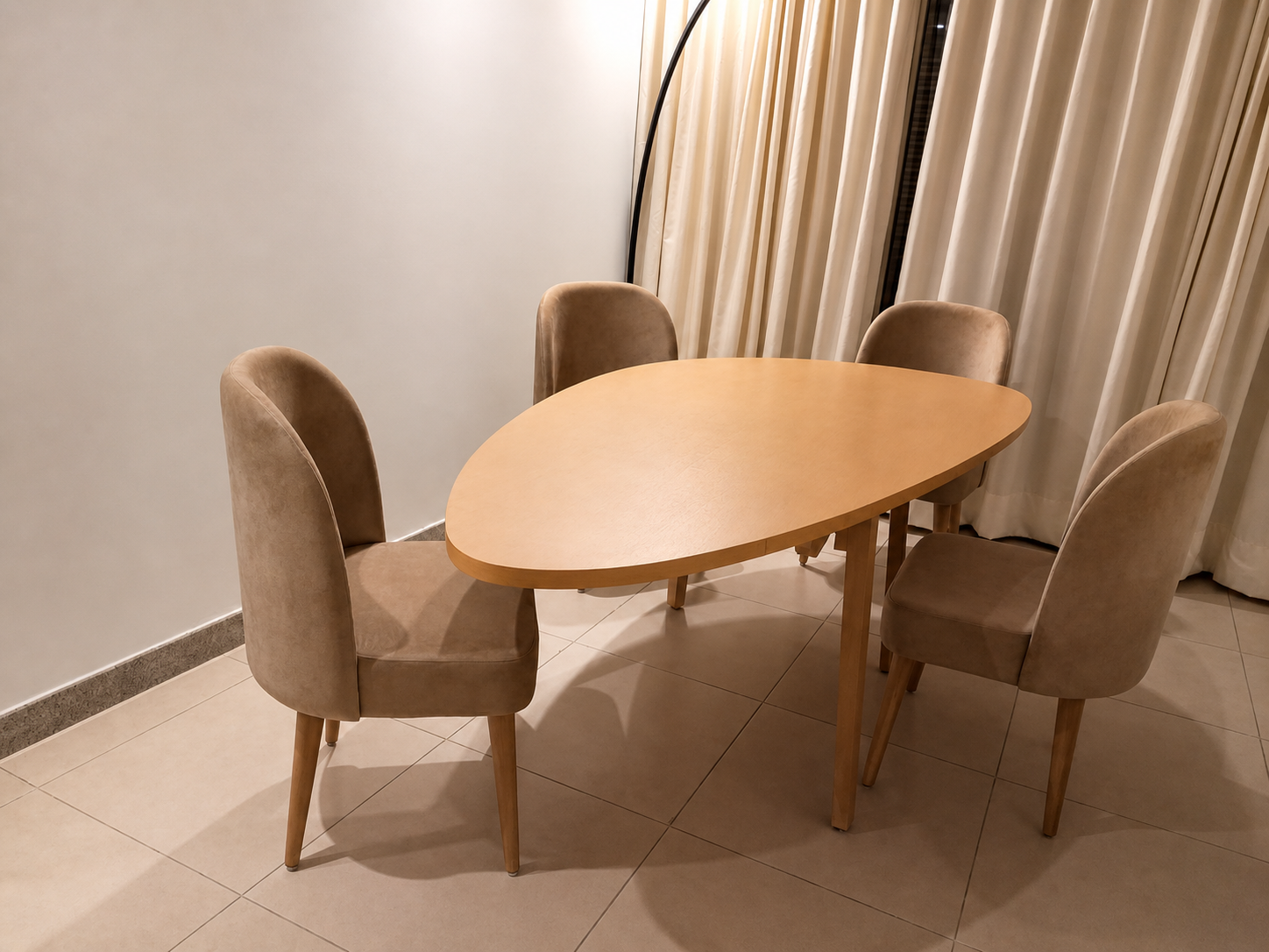 Oslo Oval 4 Seater Dining Set