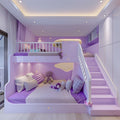 Pastel Dream Kids Bunk Bed