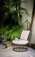 Noir Leaf Outdoor Chair
