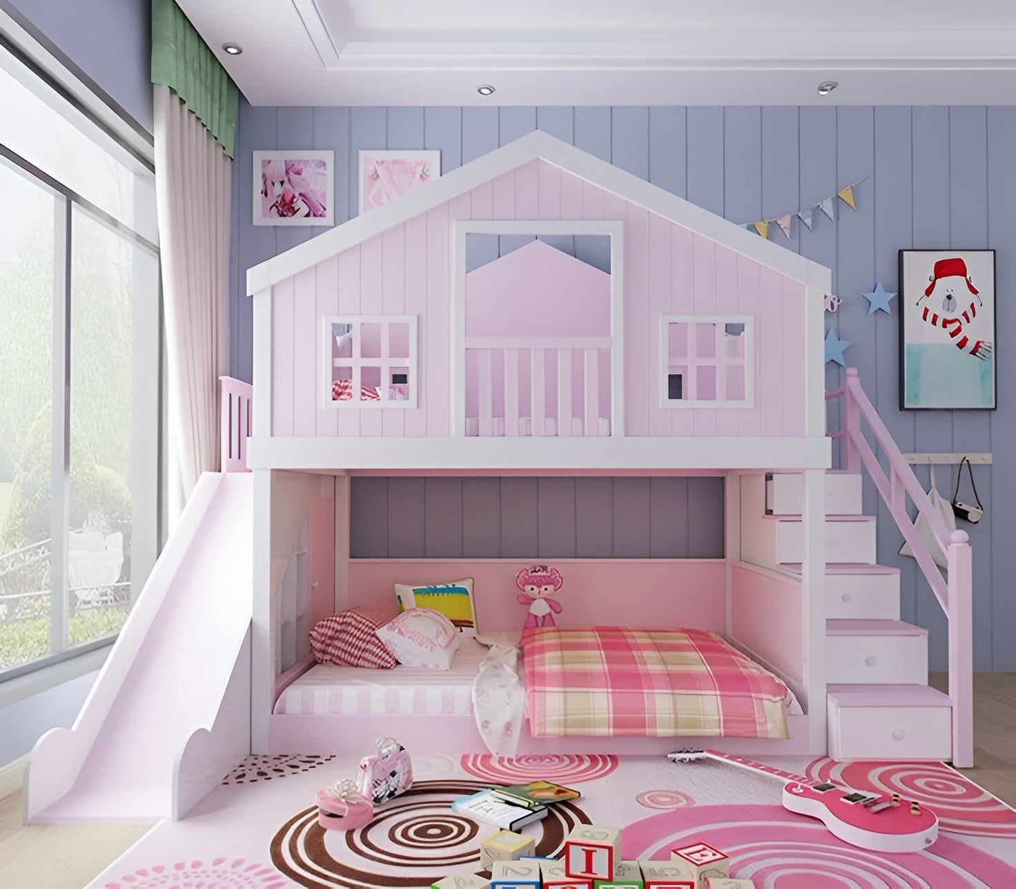 Cotton Candy House Bunk Bed