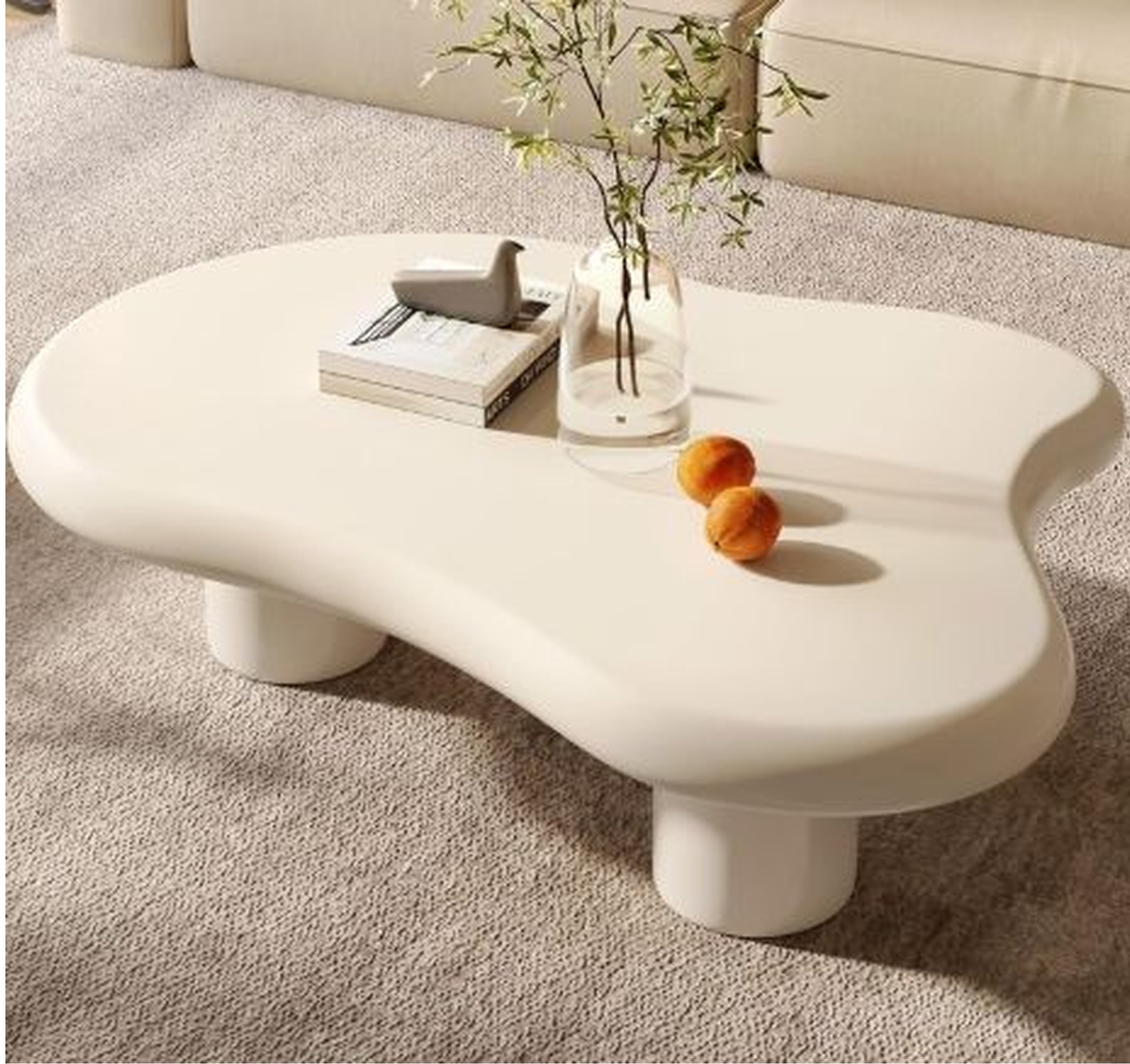 Ivory Wood Coffee Table